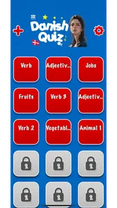 Game to learn Danish Flashcard screenshot 0