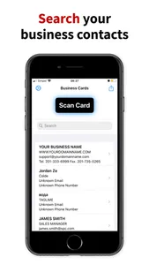 Business Card Organizer & Scan screenshot 1