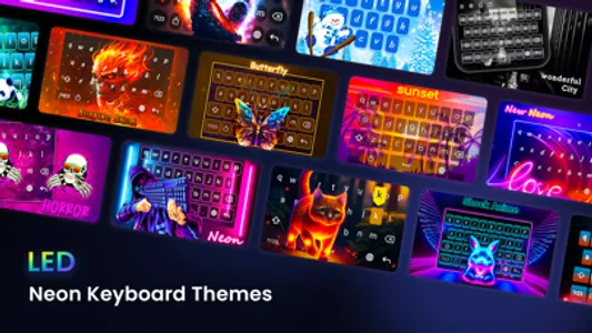 Neon LED Keyboard -RGB & Emoji screenshot 0