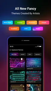 Neon LED Keyboard -RGB & Emoji screenshot 1