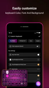 Neon LED Keyboard -RGB & Emoji screenshot 4