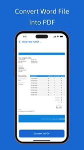 Word2PDF - Convert Word to pdf screenshot 1