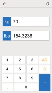 lbs kg converter screenshot 1