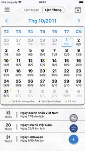 Lịch Âm Việt - Lịch Âm Dương screenshot 1