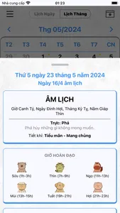 Lịch Âm Việt - Lịch Âm Dương screenshot 2