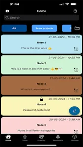 Notepad with Colors - Notes screenshot 2