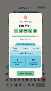 Wordles Unlimited Daily Puzzle screenshot 2