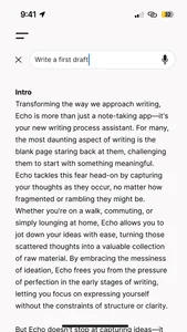 Echo | Notes for Writers screenshot 2
