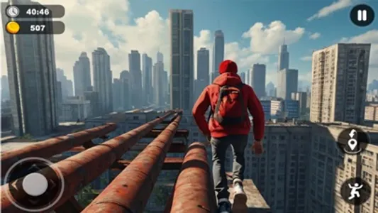 Parkour Up air Adventure Race screenshot 2