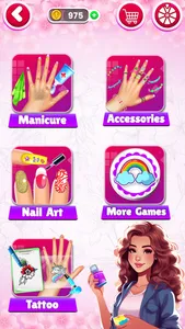 Nail Salon - nail polish games screenshot 9