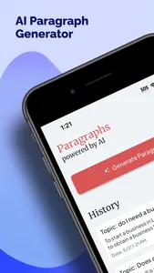 AI Paragraph Writer screenshot 0