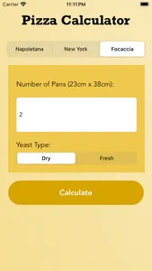 My Pizza Calculator screenshot 1