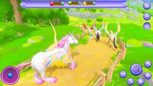 Wild Unicorn Horse Family Sim screenshot 1