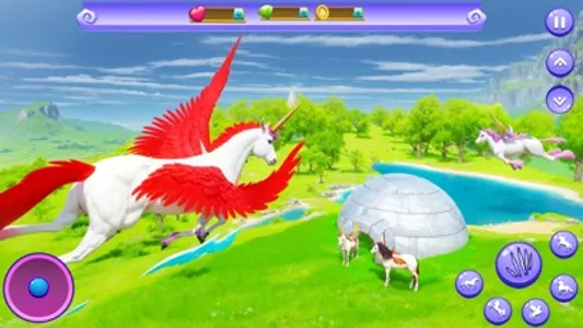 Wild Unicorn Horse Family Sim screenshot 2