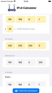 SJ IPv4 Calculator screenshot 1
