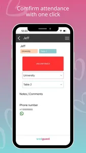 Wedding Guest List. WedGuest screenshot 3
