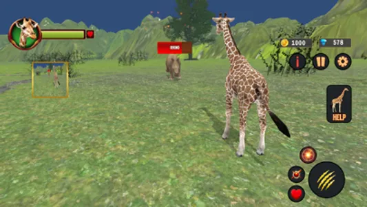 Giraffe Simulator Safari Game screenshot 2