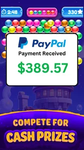 Real Cash Bubble Buzz Shooter screenshot 1