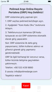 Online Reçete Portalı screenshot 2