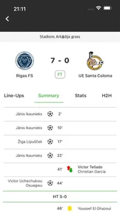 Inscore: Live Soccer Scores screenshot 1