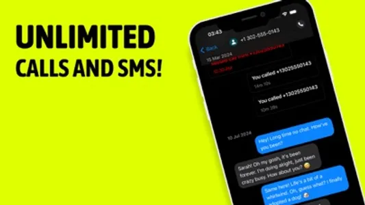 Second phone number - txt now screenshot 1