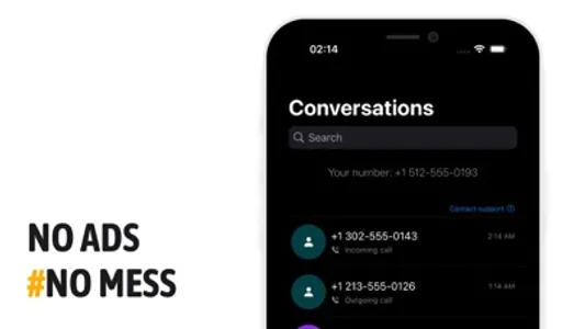 Second phone number - txt now screenshot 2