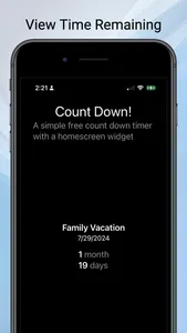 Super-Simple Count Down Widget screenshot 2