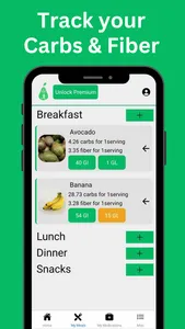 Carb counter and diabetes app screenshot 3