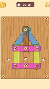 Wood Nut Bolt Screw Puzzle screenshot 1