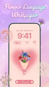 Flower Language: DIY Wallpaper screenshot 1
