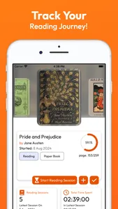 Reading Log Bookshelf Tracker screenshot 0