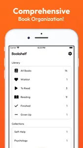 Reading Log Bookshelf Tracker screenshot 1