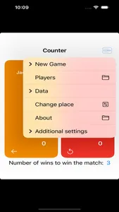 Uni table tennis scoreboard screenshot 1