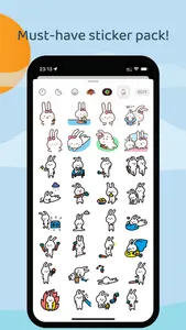 Cute Little Bunny Sticker screenshot 4