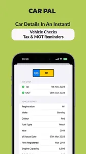 Car Pal - MOT & Tax Check screenshot 1