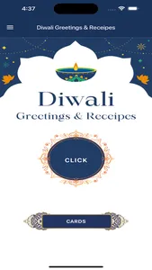 Diwali Greetings & Receipes screenshot 0