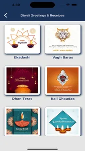 Diwali Greetings & Receipes screenshot 1