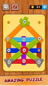 Wood Nuts & Bolts Screw Master screenshot 0