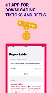 Repostable - Save Short Videos screenshot 0
