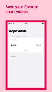 Repostable - Save Short Videos screenshot 1