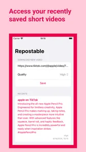 Repostable - Save Short Videos screenshot 3