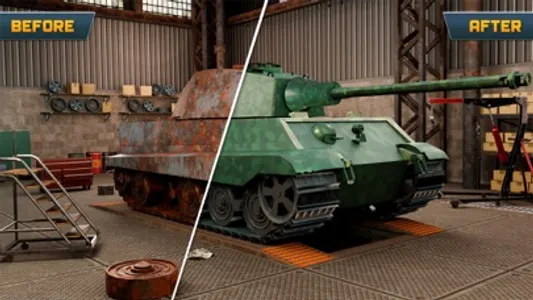 Tank Mechanic Simulator Games screenshot 0