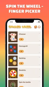 Spin the Wheel: Finger Chooser screenshot 0