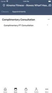 Kinema Fitness-Rowes Wharf HC screenshot 1