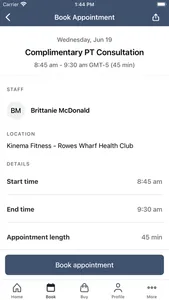 Kinema Fitness-Rowes Wharf HC screenshot 2