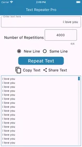 text repeater pro screenshot 0