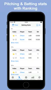 MyBaseballStats screenshot 1