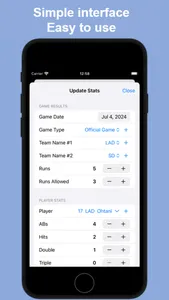 MyBaseballStats screenshot 2