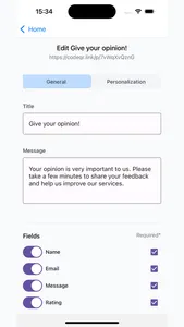 CodeQR - Customer Feedback screenshot 1