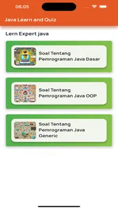 Java learn quiz screenshot 0